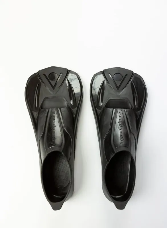 AQUASPHERE MICROFIN BLACK pinne nuoto corte da allenamento Made in Italy