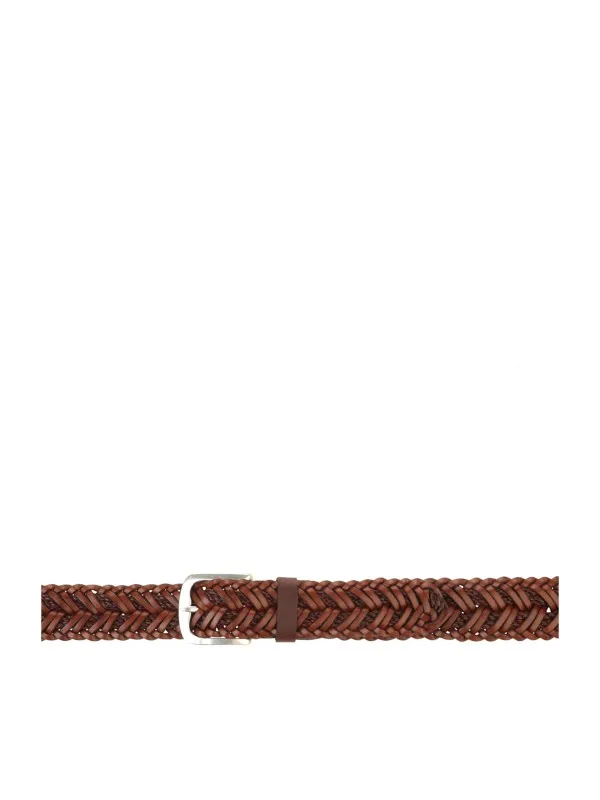 Brown men's belt
