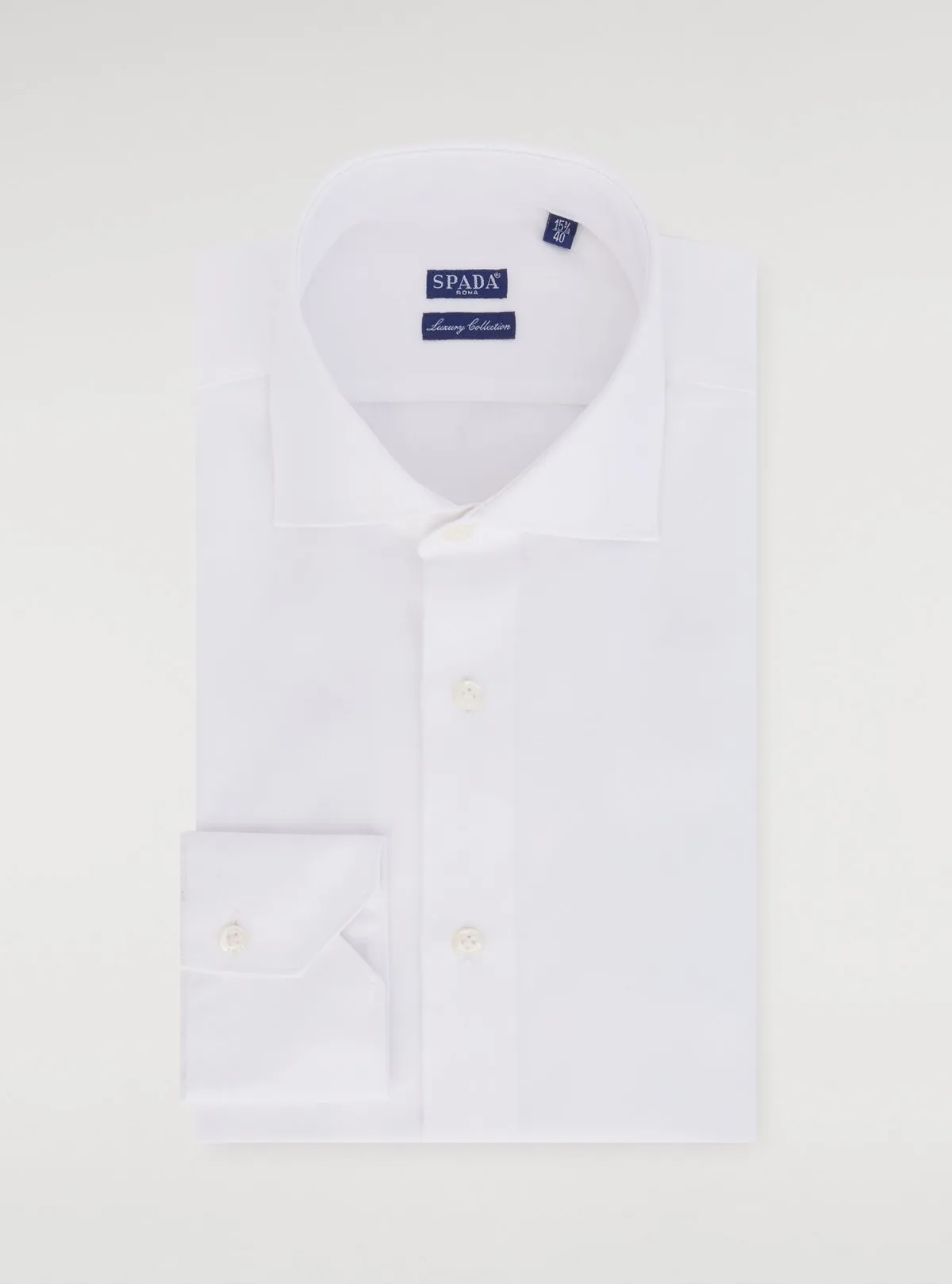   Camicia in cotone trama diagonale      
