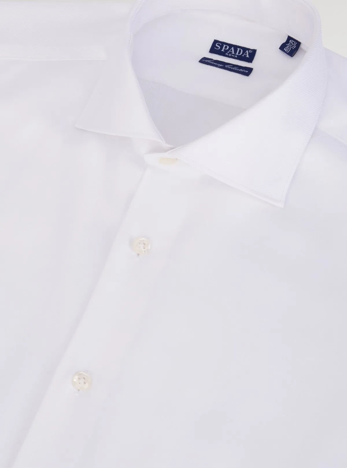   Camicia in cotone trama diagonale      