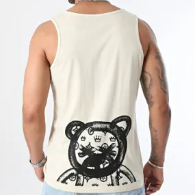 Canotta Half Street Couture Beige Nero