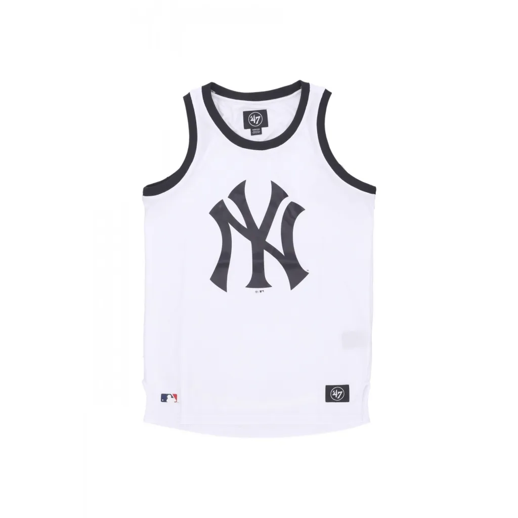 canotta tipo basket uomo mlb imprint tank new city neyyan WHITE WASH