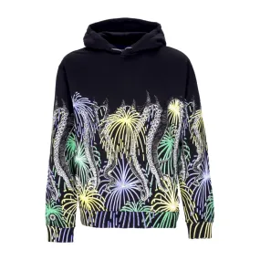 felpa cappuccio uomo fireworks hoodie BLACK