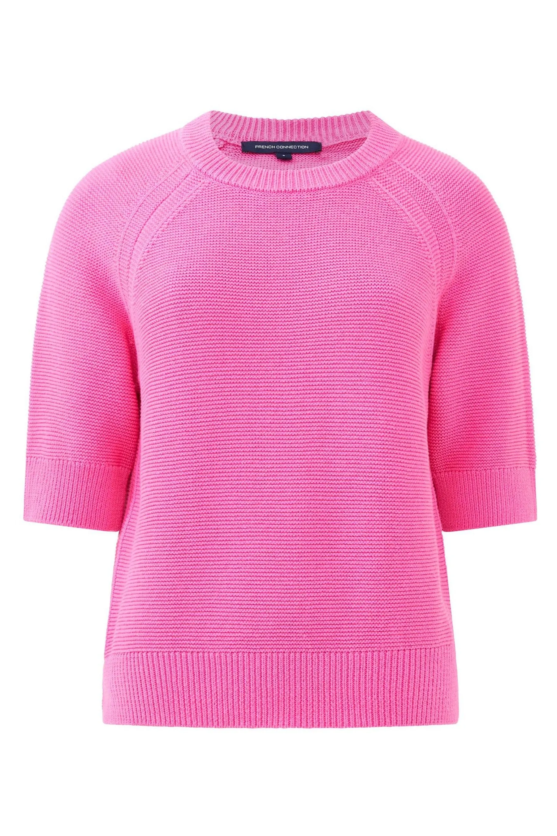 French Connection Lily Mozart Short Sleeve 100% Cotton Jumper    
