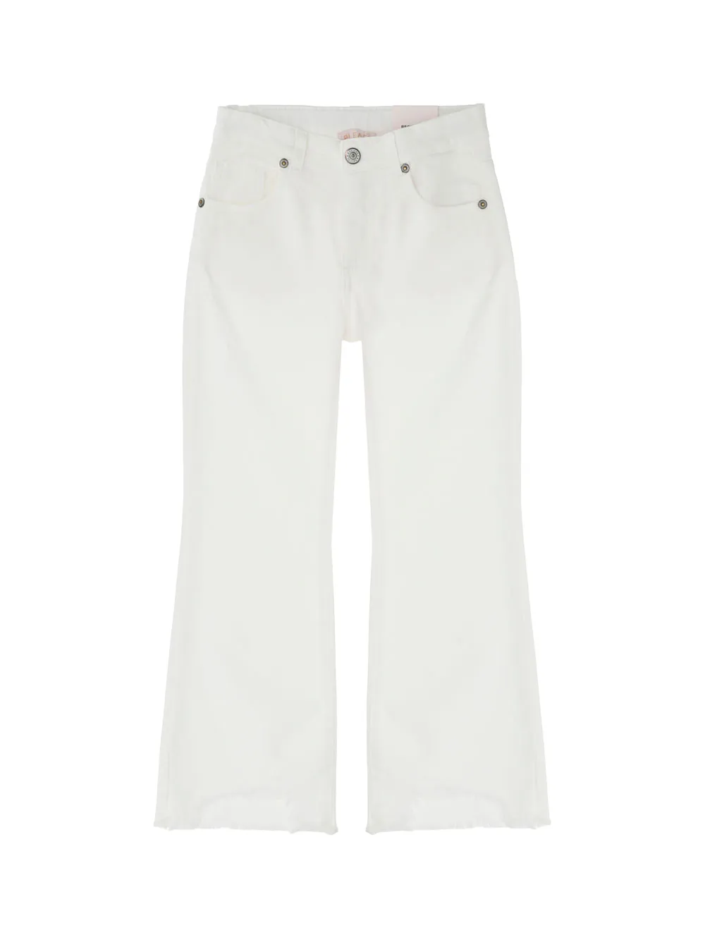 Jeans in denim bianco  per bambina
