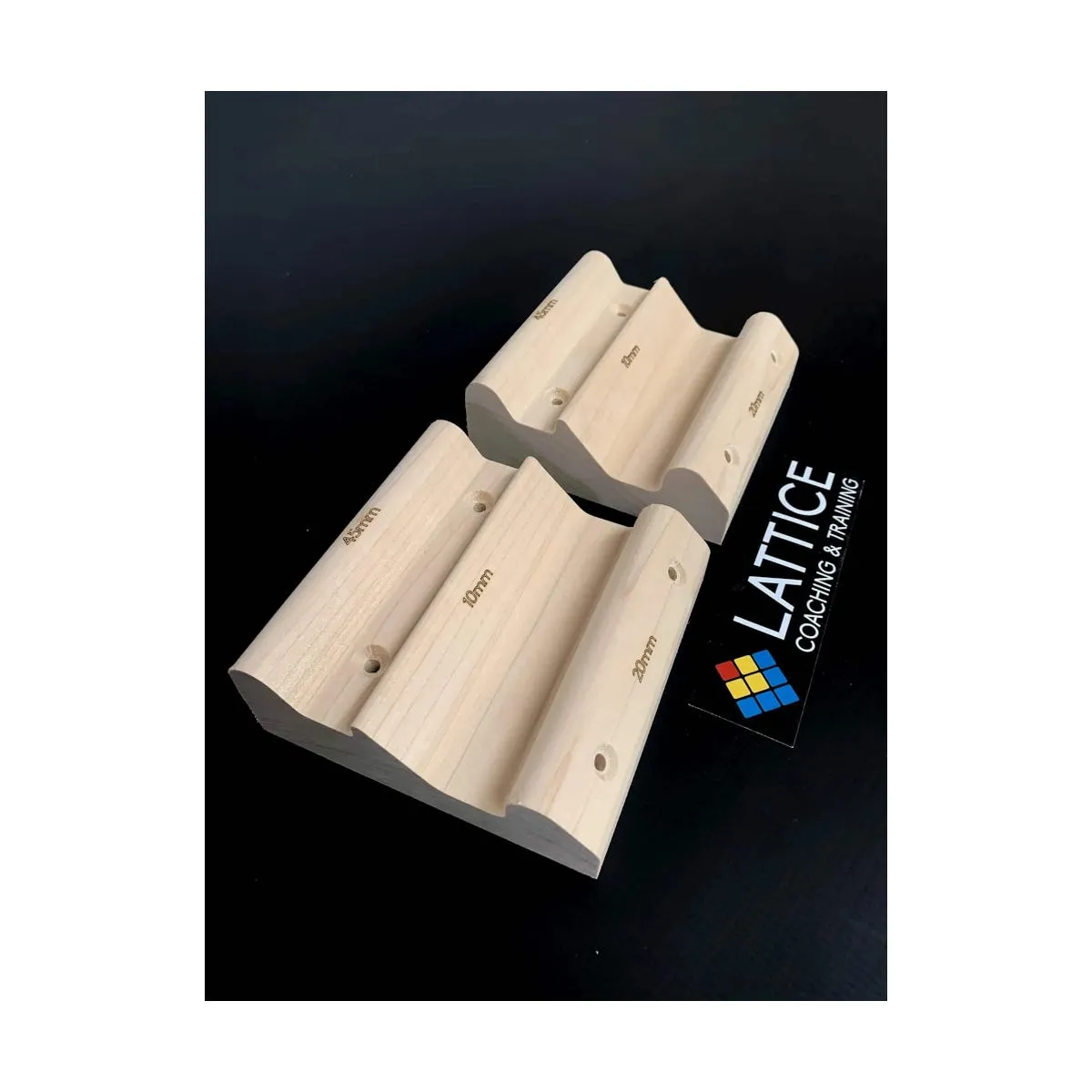 Lattice Triple Twin - Coppia di tavolette da allenamento in legno