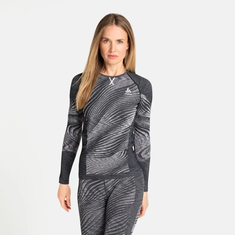Maglietta a maniche lunghe da donna Odlo Blackcomb Eco (nero/tinta spaziale)
