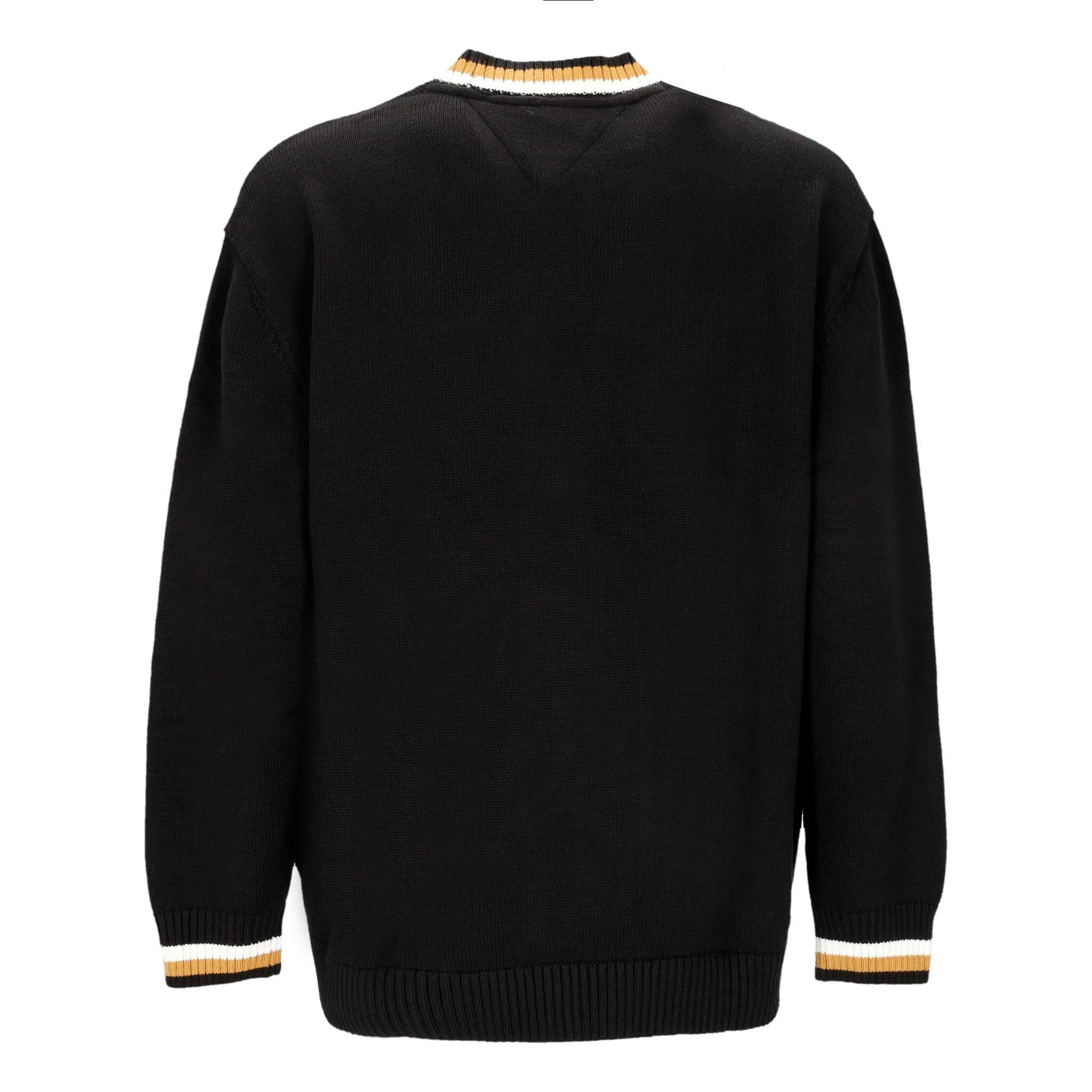 Maglione Uomo Relaxed Varsity Sweater Black