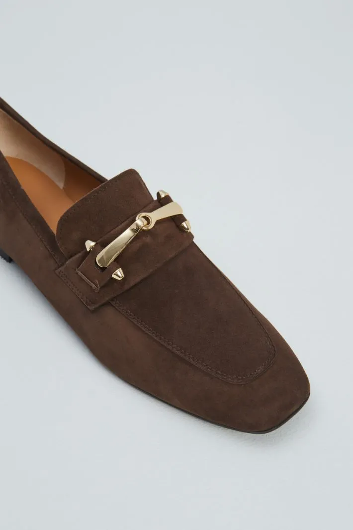 Mocassini in suede