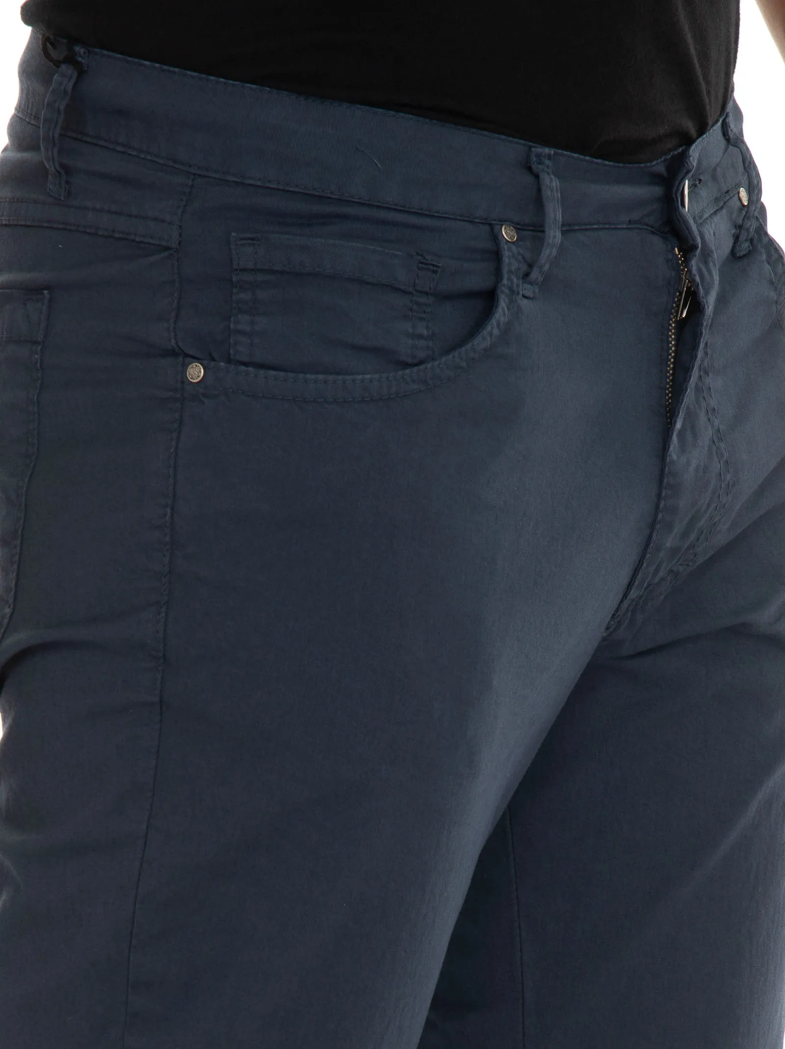 Pantalone in cotone Blu navy Quality First Uomo