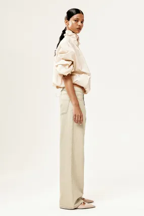 Pantaloni dritti in twill