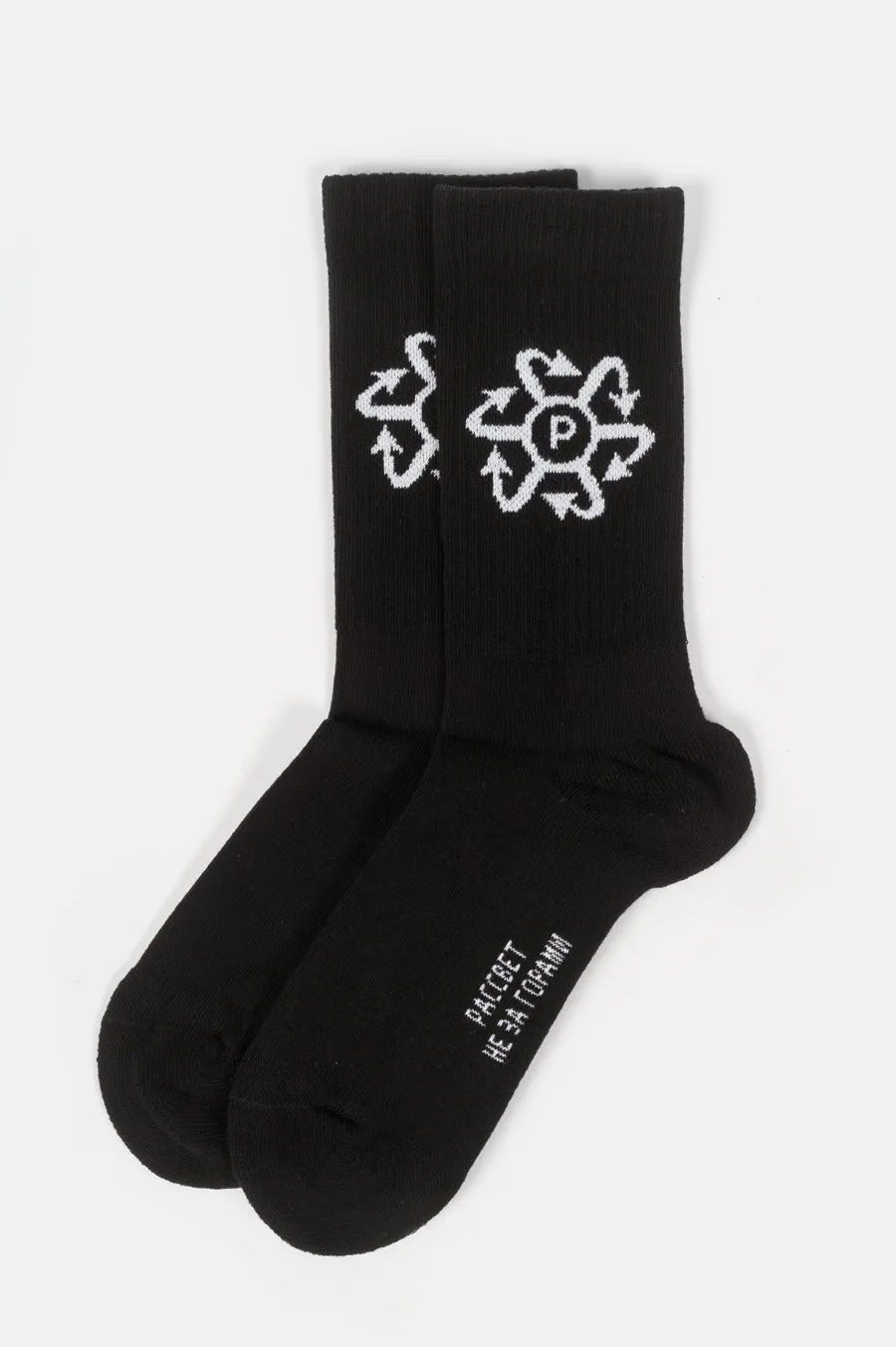 RASSVET JAQUARD SOCKS BLACK