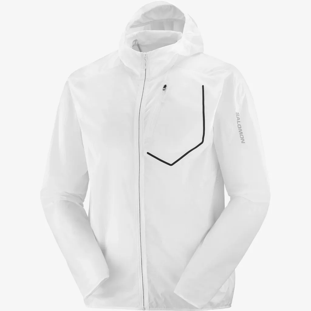 Salomon Bonatti Aero Hoodie White - Giacca Running