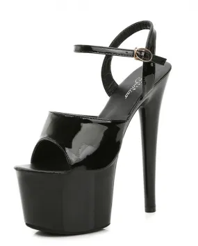 Sandali Donna Estate 2022 Sandali in pelle verniciata Tacchi Tacchi a spillo Piattaforma impermeabile Odio Sky High Ultra High S