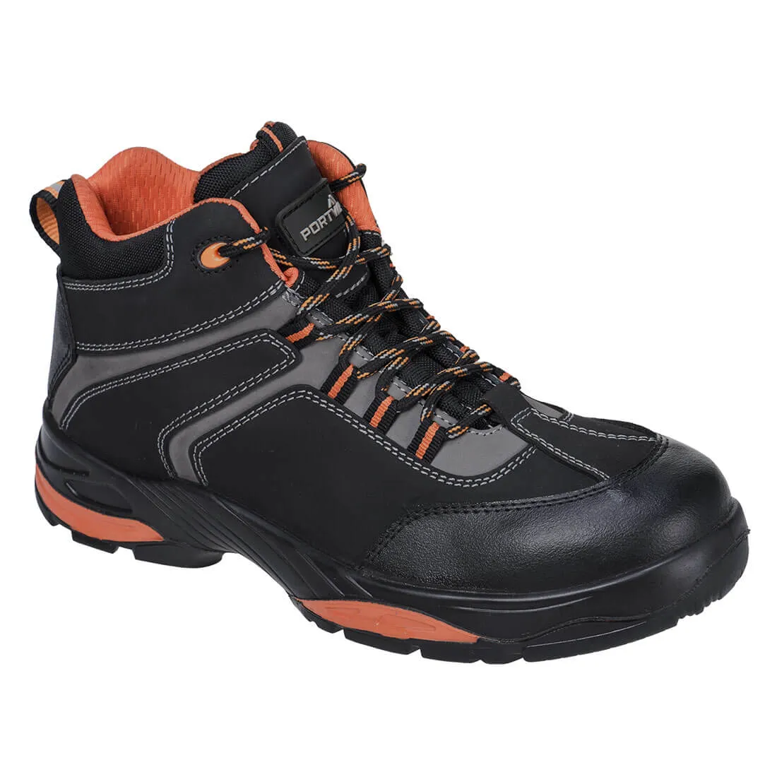 Scarponcino antinfortunistico S3 Portwest da  Unisex tg. 44, col. Nero , resistenti all'acqua, con puntale di sicurezza