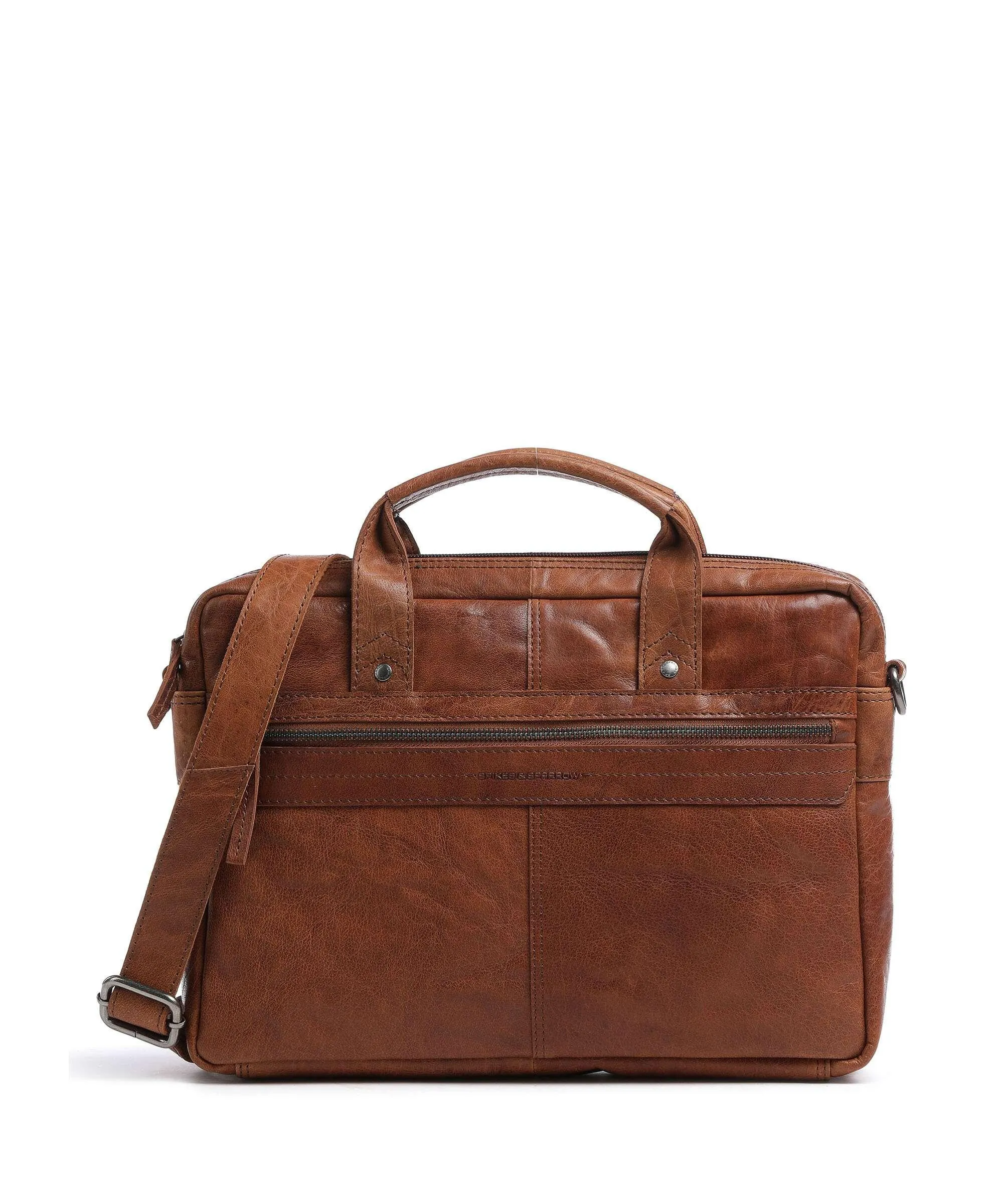  Spikes & Sparrow Bronco Cartella 14″ pelle di bufalo cognac  