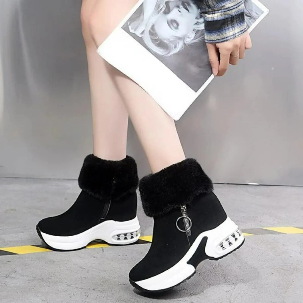 Stivali da neve caldi da donna invernali stivali da neve 2023 stivaletti scarpe causali femminili stivaletti per donna stivali s