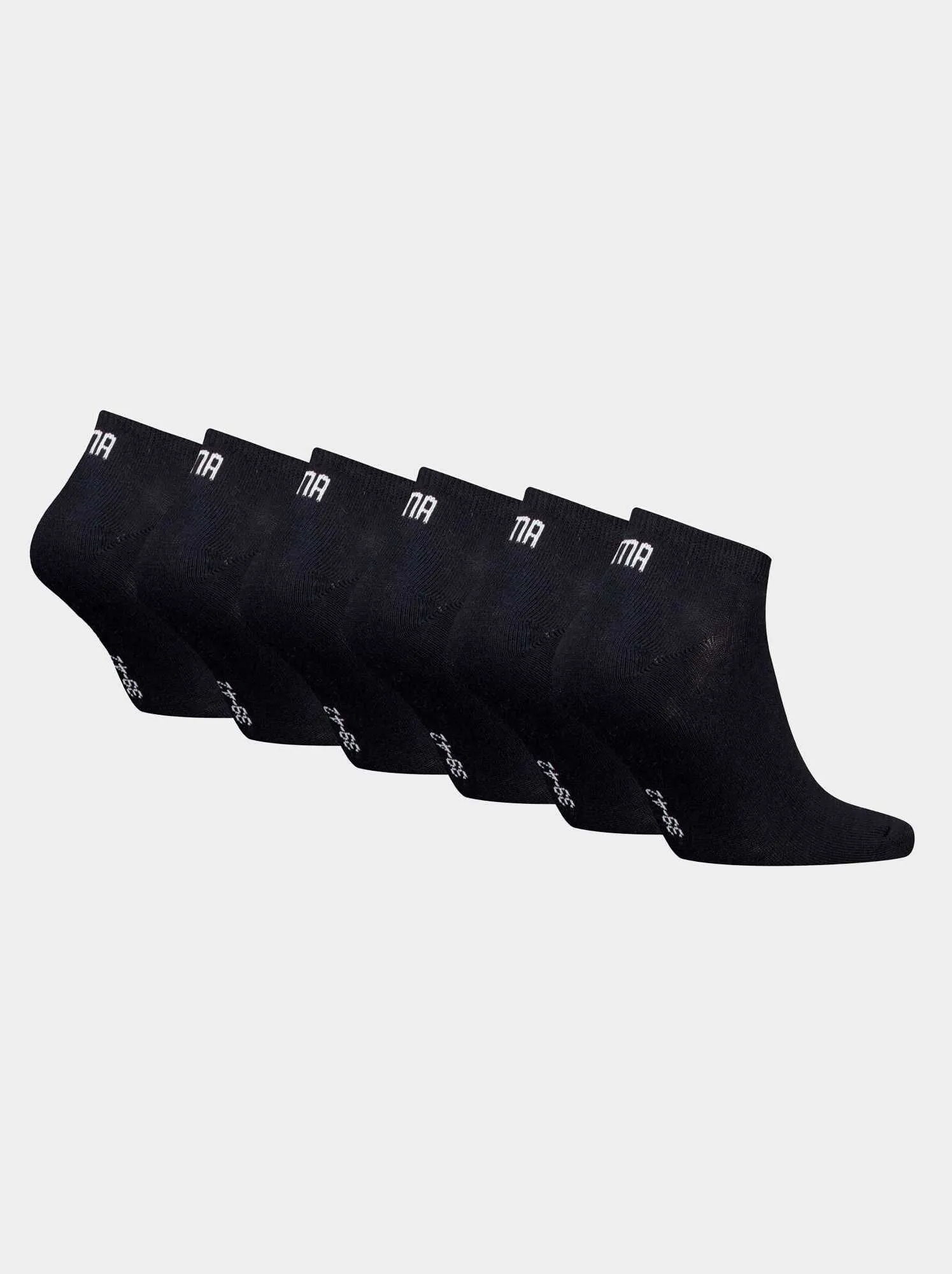 Un set di 6 paia di calzini unisex 'Puma' - NERO